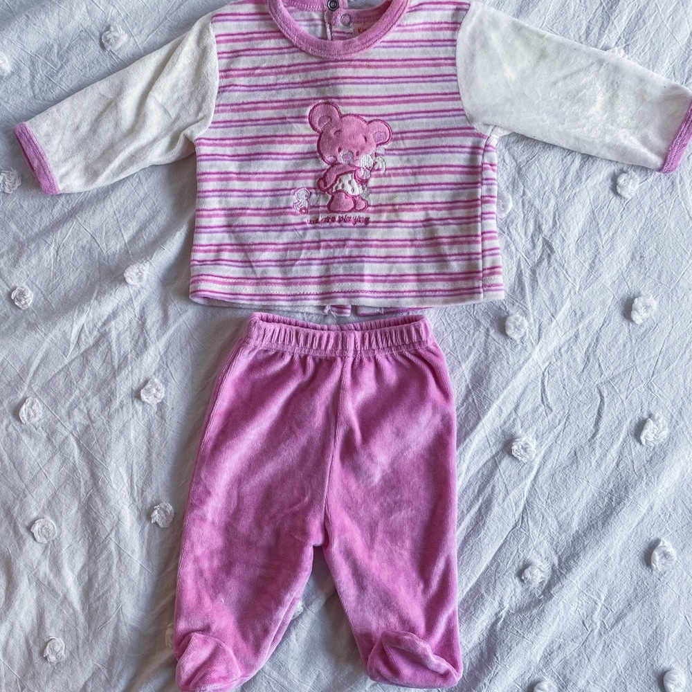 Pink Fleece Lounge set